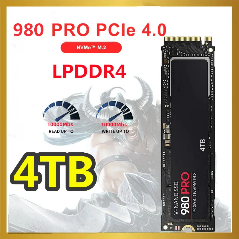 

980 PRO 1TB 2TB 4TB SSD Read/Write Speed Up To 7450MB/s M.2 Interface PCIe Gen 4.0 X 4 NVMe Protocol for Notebook Desktop/PS5