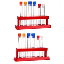 

2 Sets Test Tube Rack Kit Laboratory Tube Holder Experiment Test Tubes for School