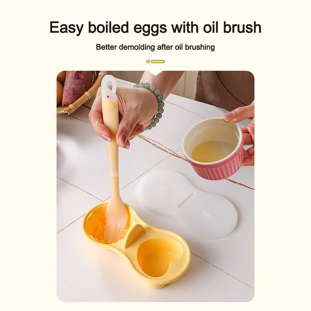 Silicone Heart Shaped Egg Cooker Steamer Kitchen Tool