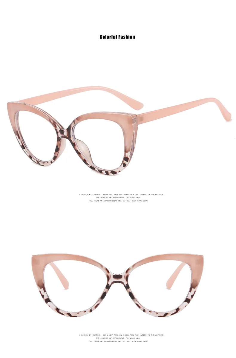 Stylowe okulary kocie oczy w kolorowych oprawkach – korekcyjne dla krótkowzroczności i do czytania 15 S9020be55f0e64f97a319822dde1f67965