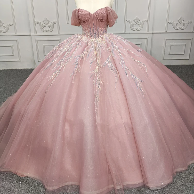 JANCEMBER Gorgeous Quinceanera Dresses Organza Ball Gown Sequined 2023 Pink Sweetheart DY9918 Vestido 15 Quinceañera Bar Mitzvah 7