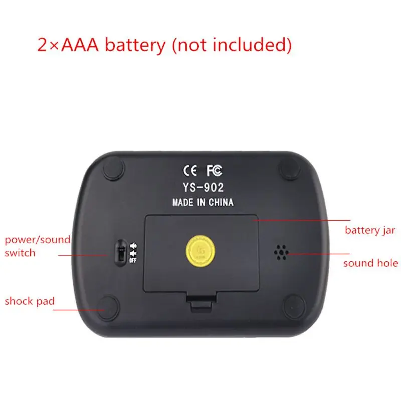 Chess Timer Y1UC Professional Chess Clock Compact Digital Watch Count Up Down Timer Board Game Stopwatch Bonus Competition Hour Meter