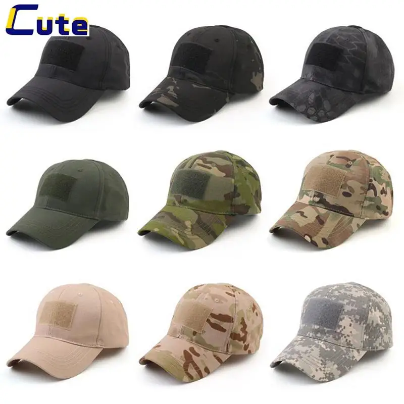 Military Baseball Caps Camouflage Tactical Army Soldier Combat Paintball Adjustable Summer Snapback Sun Hats Men Women_voghion.com