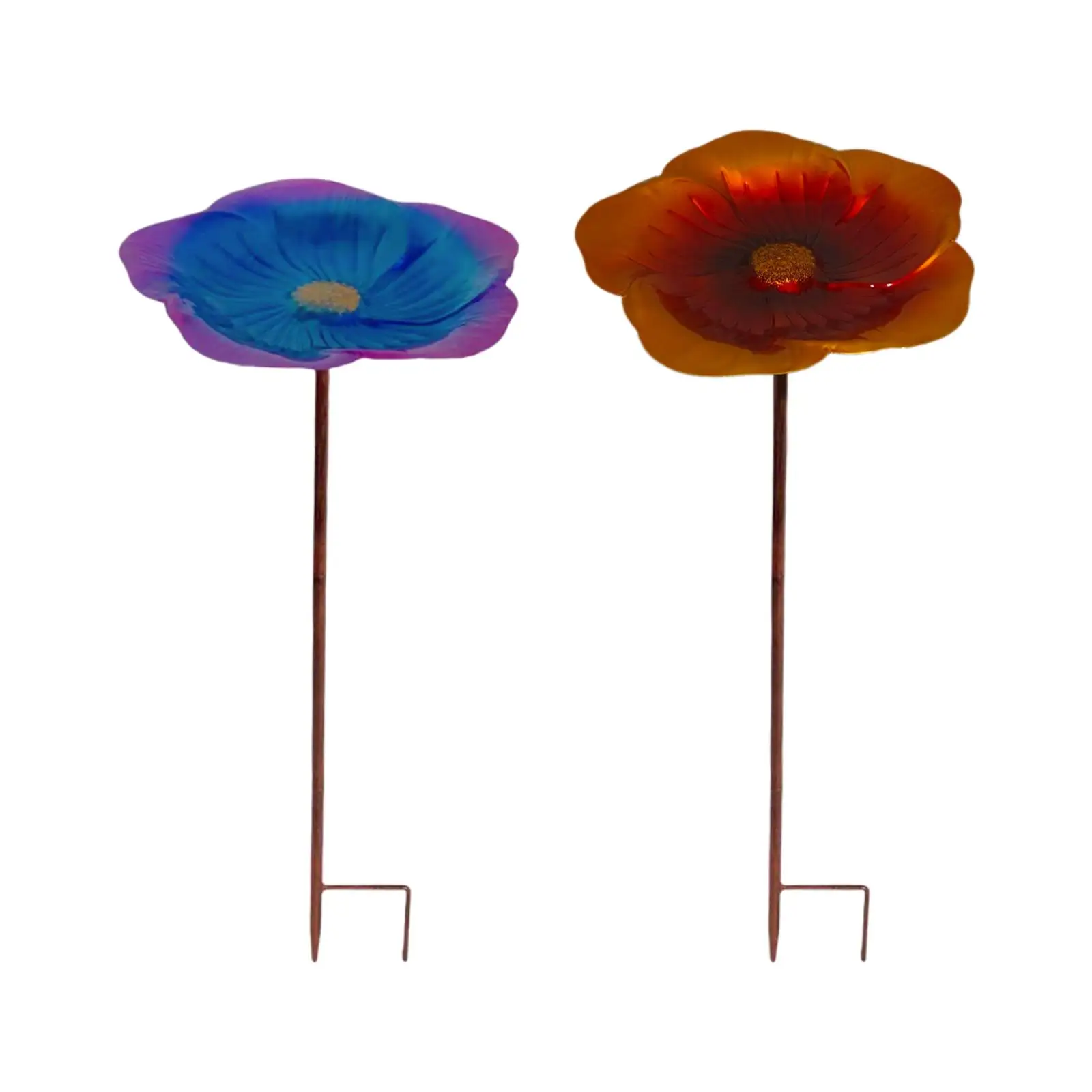 Bird Bath Bowl with Garden Stake Iron Decorative Gifts Bird Baths for Outdoors for Patio Backyard Outdoor Garden Lawn Bird Lover