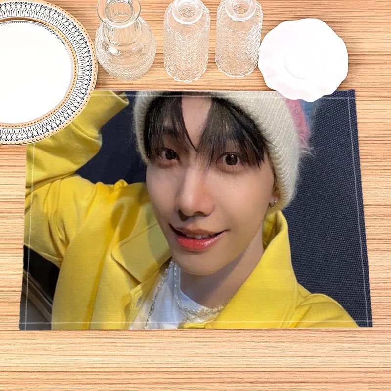 BOYNEXTDOORJAEHYUNPrintLinenDiningTableMatsKitchenPlacemat