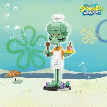 New SpongeBob SquarePants BLOCK Micro Particles Block City Patrick Star Kids Toys Birthday Gifts Child Adults Ornament Toys