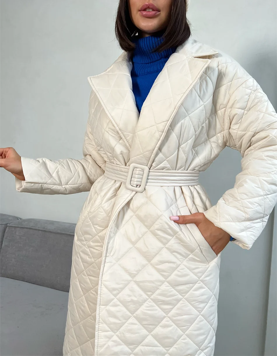 Winter Women's Long Padded Parka Oversize Lightweight Casual Jackets