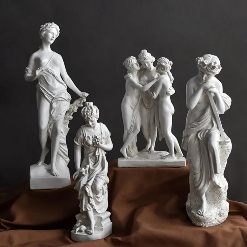 

Sculptures Vintage Classick Greek Goddess Statue God Collection Office Bookshelf Home Decoration Accessories 133261