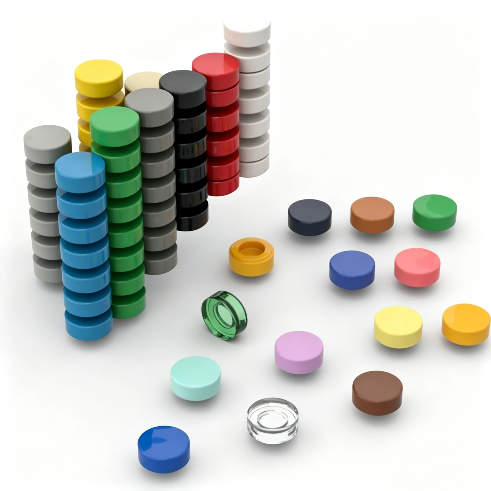1000-Piece Round Light Panel Building Blocks Kit - Educational Toy