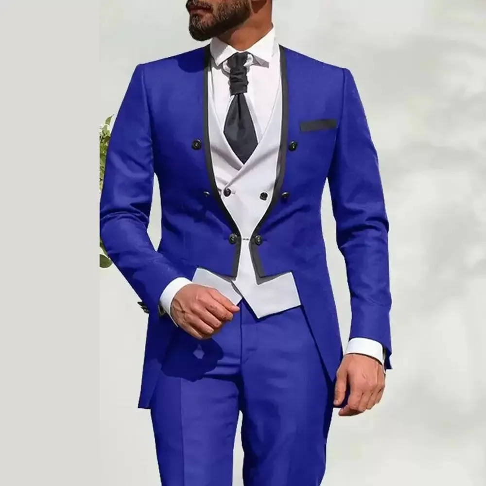 021 Burgundy Wedding Party Costume Popular Clothing Casual Host Africa Men's Suit Regular Fit Tuxedo 2 Peices Sets Jacket+Pants