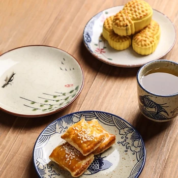 Retro Japanese Ceramic Plate 3