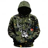 New 3D printed men's hooded sweatshirt, hooded sweatshirt, vintage sweater, deer pattern, stylish, dense forest, streetwear 2
