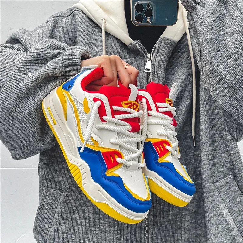 

Модные удобные кроссовки на платформе 2023, Уличная Повседневная обувь, уличная трендовая Дизайнерская обувь для скейтборда