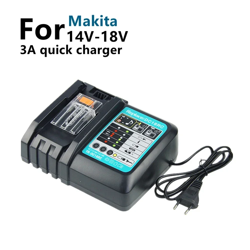 Chargeur Makita DC18RC 14.4V-18V 3A Batteries Li Ion