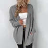 Woman Sweater Cardigan Solid Color Pocket Knitting 2022 autumn/winter Fashion woman's Clothing Dropshipping Sale MMYD2829 1