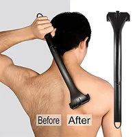 Back shaver handle Cross Border New Men's Back Shaver Manual Folding Back Shaver Long Handle Body Hair Trimmer 2