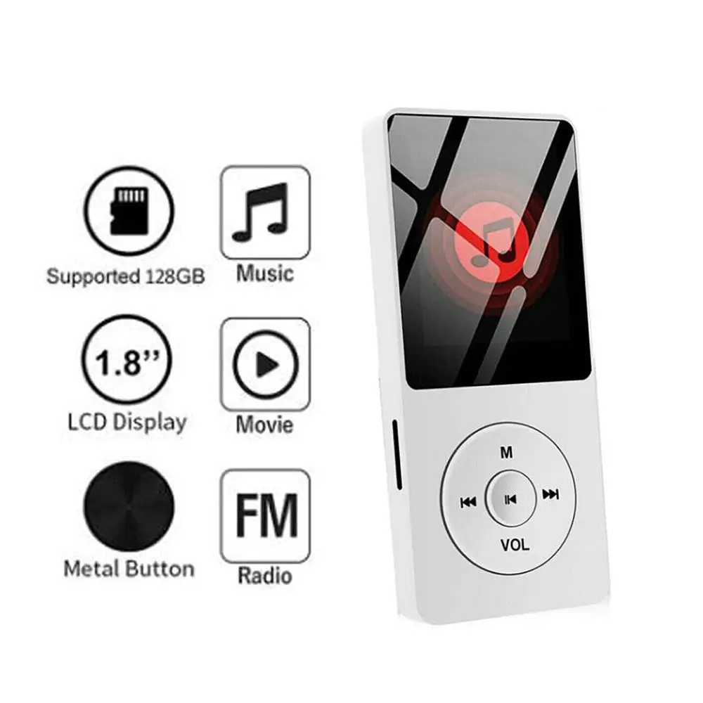 MP4/MP3 player Bluetooth Portable Student Walkman E-book Player Recorder Playback Audio Music V3R8
