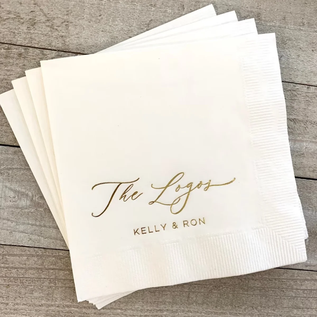 

50 Personalized Napkins Wedding Napkins Custom Modern Font Monogram Rehearsal Dinner Beverage Cocktail Luncheon Dinner Guest T