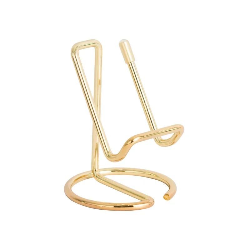 비즈니스 카드홀더 휴대폰 스탠드, 귀여운 금속 디스플레이 홀더, 사무실 책상 이름 카드홀더, 남녀공용, 1PC