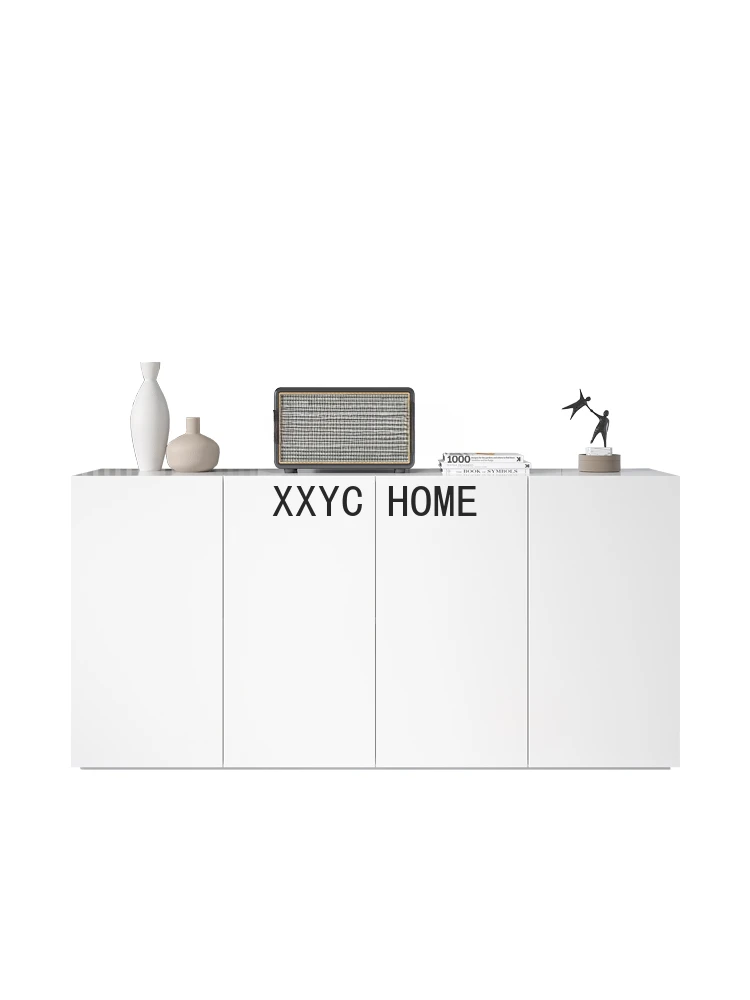 

Sideboard Cabinet Solid Wood Wall Locker Italian Minimalist Shoe Cabinet White Side Cabinet Entrance