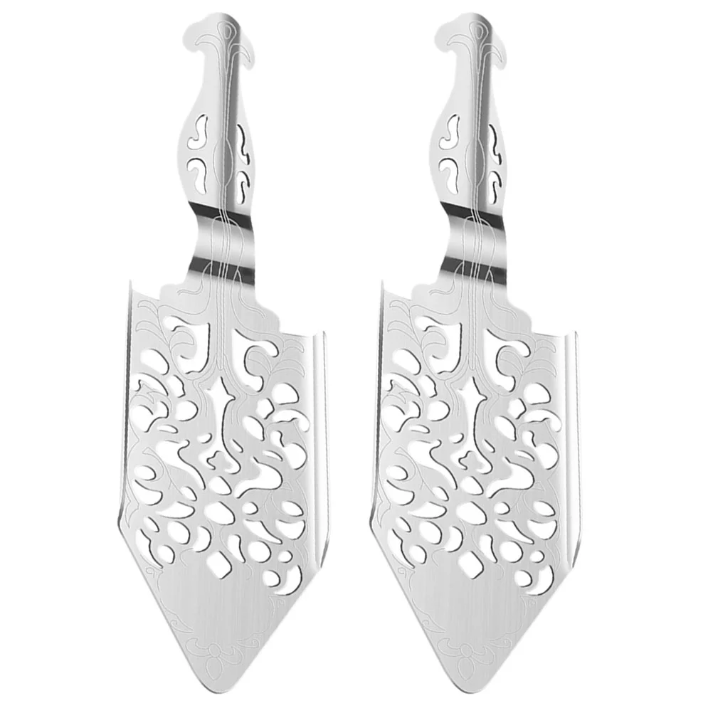 

2Pcs Vintage Spoon Dripper Stainless Steel Absinthe Spoon Delicate Absinthe Spoon Wormwood Spoon