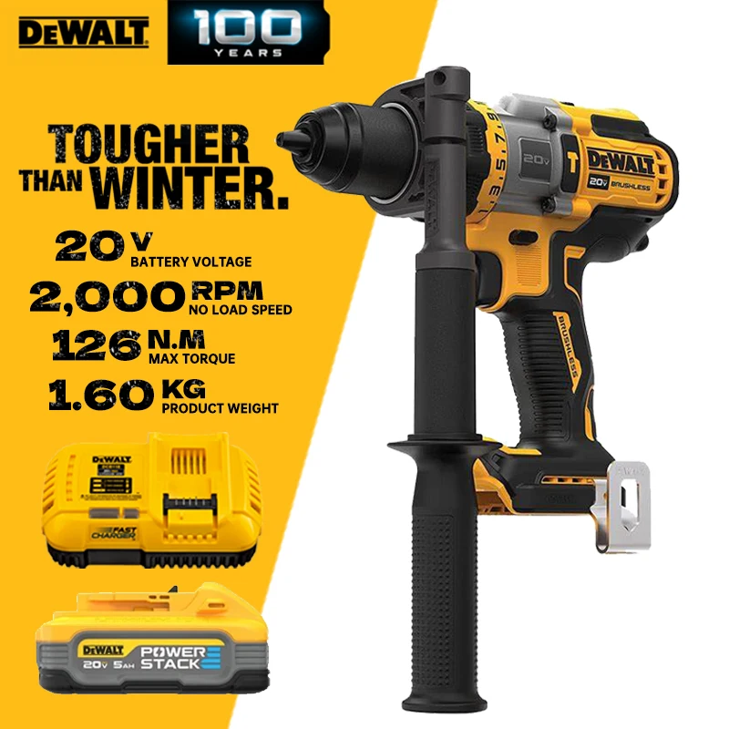 

DEWALT DCD999 Cordless Hammer Drill/Driver 20V Flexvolt Advantage Brushless Motor Power Tool DCD999 Impact Drill DCB118 DCB1104