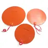 5V 12V 24V 110V 220V Round Silicone Rubber Heating Pad Mat W/ Adhesive Circle Heater Plate Oil Tank 3D Printer Engine Waterproof 4
