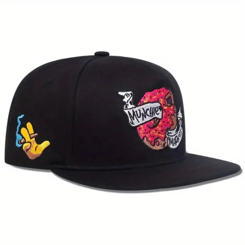 Unisex Doughnut Embroidery Hip-hop Hats Outdoor Adjustable Casual Baseball Caps Sunscreen Hat - Image 3