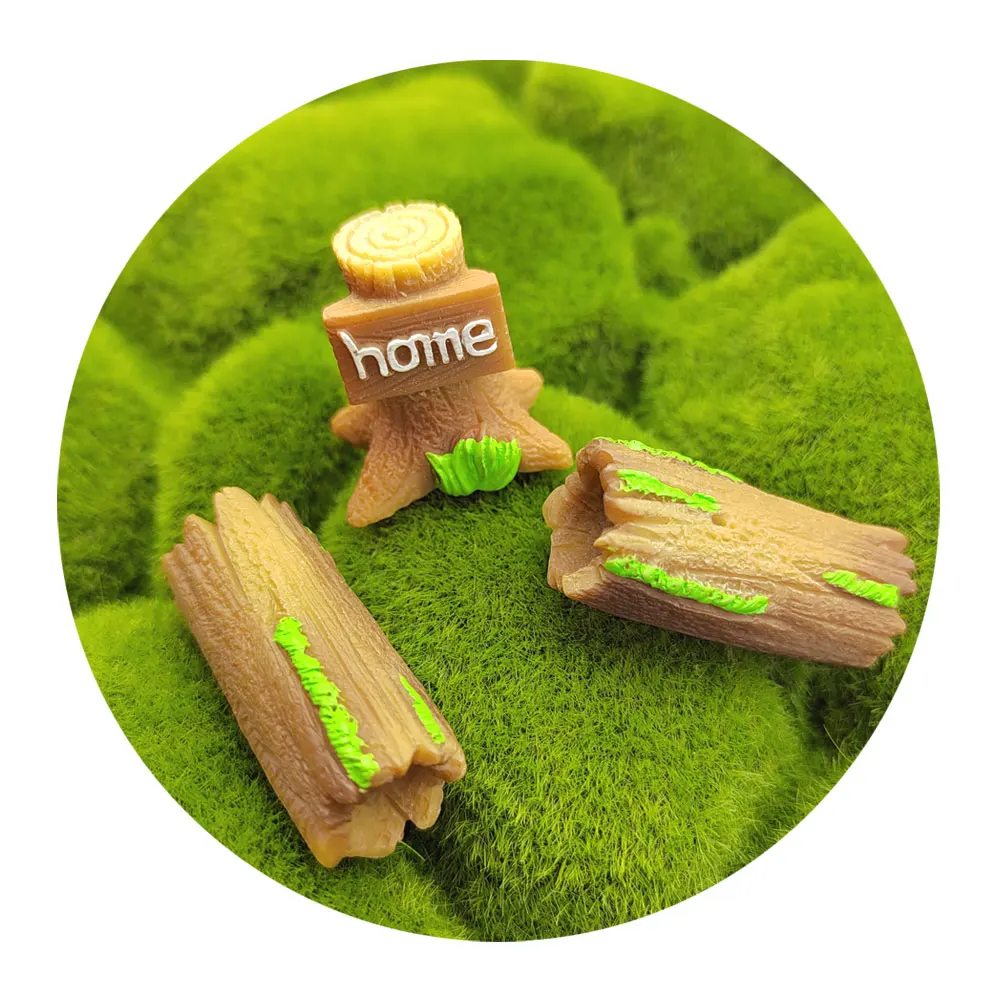 

Artificial Tree Stump Miniature Fairy Garden Decoration Mini Craft Micro Landscaping Decor DIY Accessories