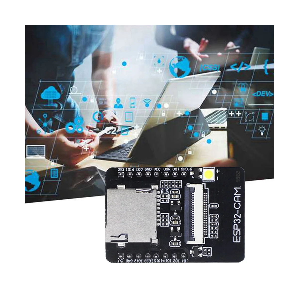 ESP32-CAM   520KB + 4M PSRAM 32Mbit WIFI +   Powers IoT    5V