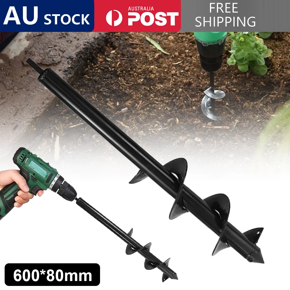 Horticultural Plant Twists Drill 600x80MM Ground Drill Bit High Quality