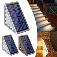 LED Solar Step Lights Waterproof Outdoor Stair Lights Solar Deck Lights Outdoor Decor IP67 Solar Decoration Lights for Yard Path 1