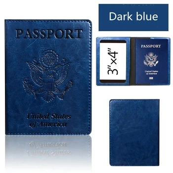 Custodia per passaporto Portafoglio Elementi essenziali da viaggio Custodia per carte in pelle con blocco RFID Viaggio internazionale Must Haves Accessorio da viaggio