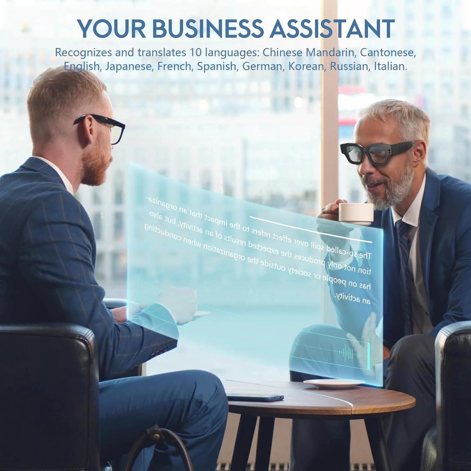 INMO Air 2 Wireless AR Glasses Full Color Display Smart Translation Glasses with Translation AIGC Portable for Office Speech