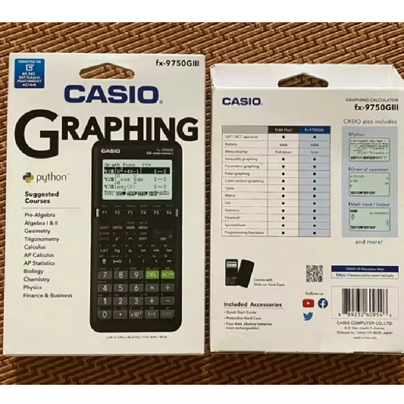 Fx-9750GIII/9860giii Calculadora Gráfica Examen Sat/AP Python