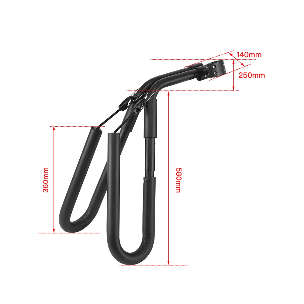 Aluminum Alloy Surfboard Bike Rack Bicycle Surfing Board Carrier Rack Holder Bicycle Surfboard Holder Wakeboard Bike-Side Holder 6