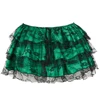 Sexy Layered Mesh Tulle Lace Mini Pleated Skirt Gothic Skirts Showgirl Party Dance Tutu Skirt Plus Size S-6XL 2