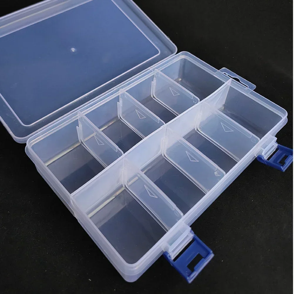 20*13.5*4.5cm Adjustable 8 Grids Compartment Plastic Holder Case Organizer Storage Box Screw  Large Capacity Storage Box Tool 5