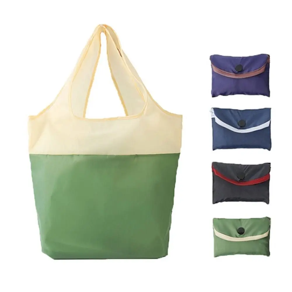 Recycled Polyester Waterproof Shopping Bags Portable Foldable Storage Bags Large Capacity Cloth Bags