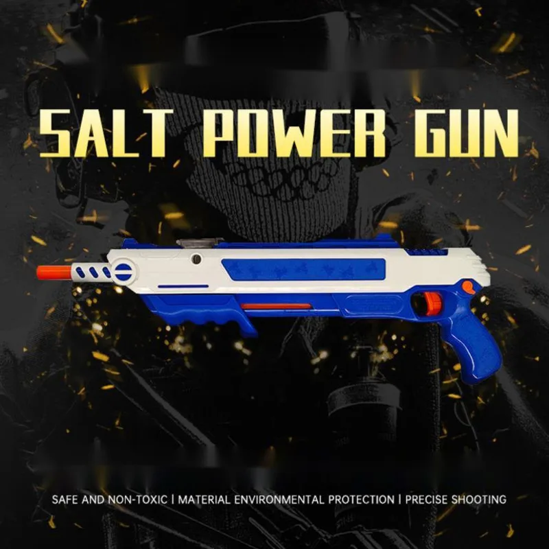 Upgraded Fly And Mosquito Slayer Simulation Toy Gunner Handle Salt Power Gun Practical Gun Adult PlasticColor Box New 3.0 New 6