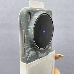 Frameless Tide Kevlar Carbon Fiber Sea Wave Pattern Magnetic Case - Magsafe Compatible Armor PC Slim Cover - Vivo X200 Pro (Gray)