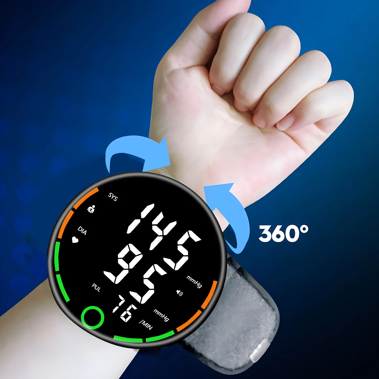 Electronic Tensiometer Smart Blood Pressure Monitor Wrist Cuff Tonometer Digital Sphygmomanometer Electronic Medical BP Monitors