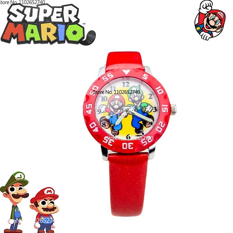 Nuovo Super Mario Luigi Cartoon Bambini 3D Mario Lancette Luminose Orologio Al Quarzo Bambini Carino Orologio Di Moda Regalo Di Compleanno Per Bambini