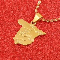 Spain Map Pendant Chain For Women Jewelry Love ESPAGNE Country Spanish 1