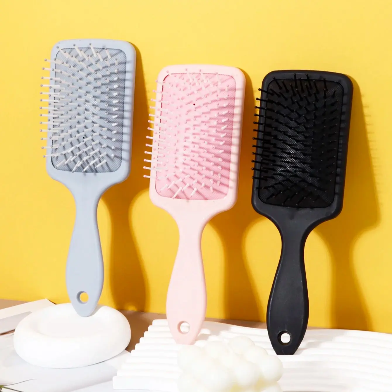 Massage air cushion comb-anti-static air cushion brush,square air cushion comb,ABS plastic handle,Special for real hair wigs