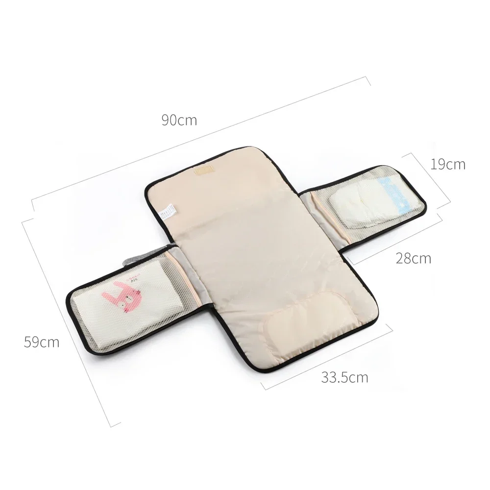Waterproof Diaper Changing Mat Travel Multifunction Portable Baby Diaper Cover Pad Clean Hand Folding Bag Soft Flexible T