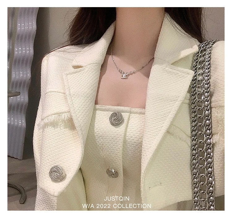 Elegant Autumn New Tweed Two-piece Set Women Long Sleeve Short Jacket Strapless Bodycon Mini Dress Korean Fashion Luxury Outfits
