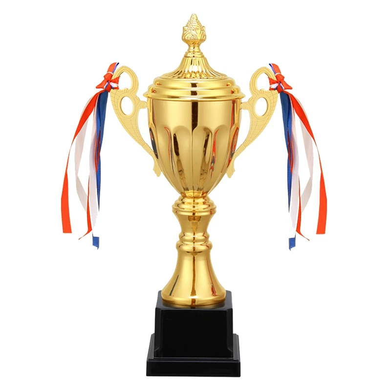 1 PCS Trophy Cup For Sports Meeting Competitions Soccer Winner Team Awards And Competition Parties Favors Gold Metal 1 pcs trophy cup for sports meeting competitions soccer winner team awards and competition parties favors gold metal