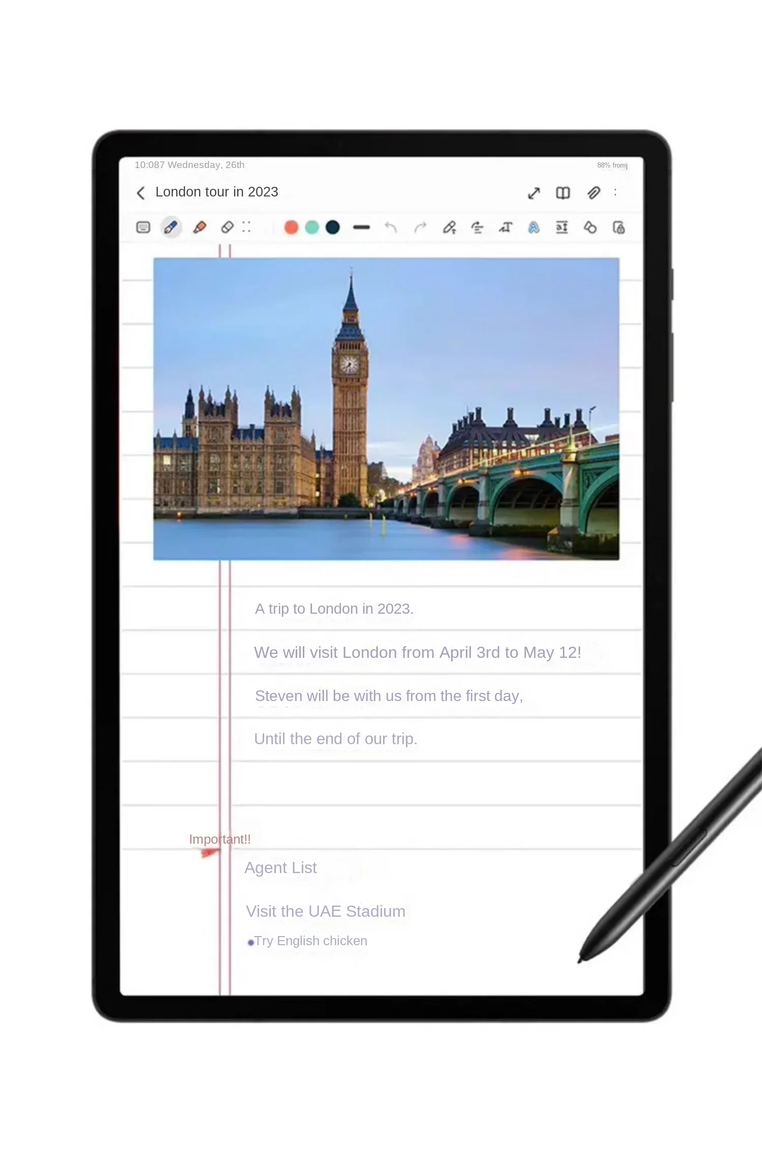 Advanced Non-Bluetooth S Pen Stylus for Samsung Galaxy Tab S9 Series