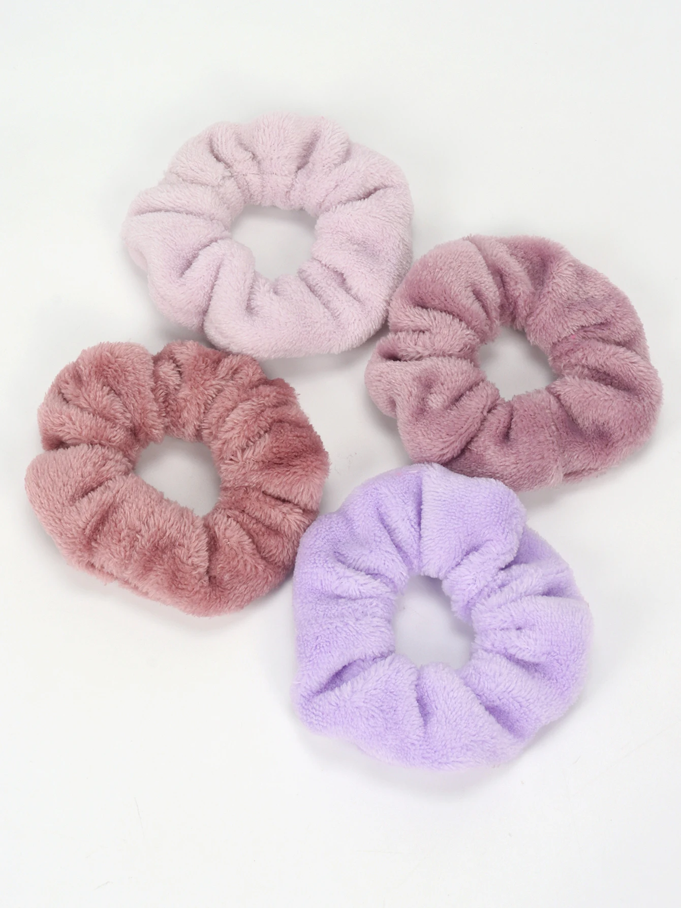Flauschige Plüsch Haargummis Weiche Elastische Zopfgummis_voghion.com